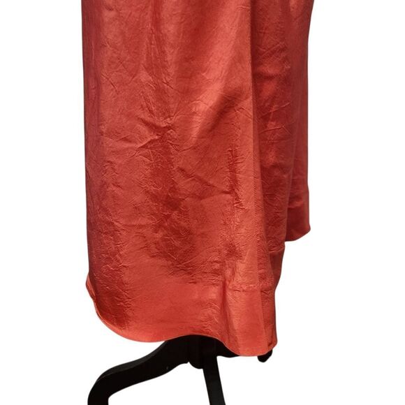 Vintage Snip-It Slip Size36 Tomato Red Orange Midi Adjustable Spaghetti Straps - Picture 4 of 12